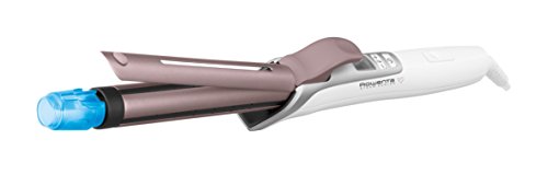 Rowenta Steam Curler CF3810 - Moldeador cabello de 25 mm, pantalla LCD, recubrimiento de cashmere Keratin y aceite de argán, hydraboost...