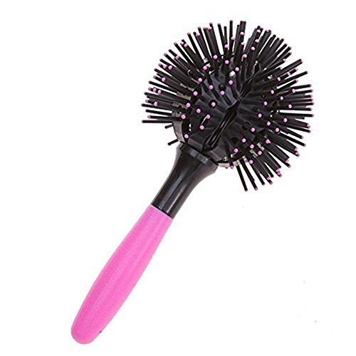 Cepillo para el cabello, cepillo para el cabello 3D con forma de bola y secado por soplado, cepillo para peinar el cabello, rizador redondo,...