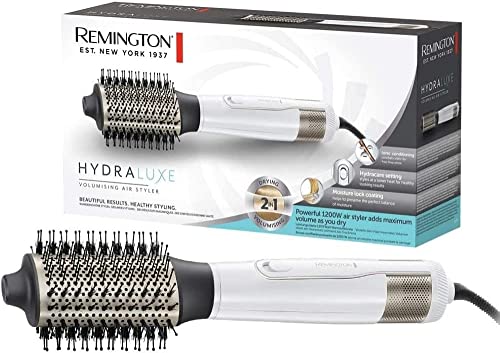 Remington AS8901 Hydraluxe - Cepillo de Aire, Moldeador de Pelo, Tecnología Hydracare, Cepillo Secador, Acondicionamiento Iónico,...